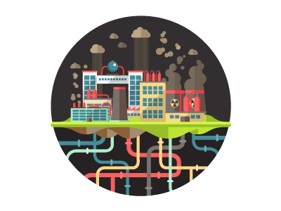 Ecology Problem - Factory Pollution