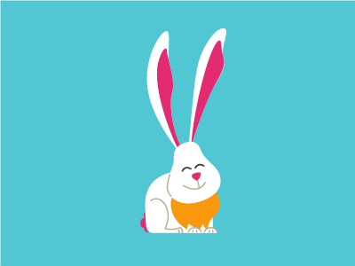 Easter Rabbit animal bunny celebration character easter happy hare illustration mascot rabbit smiling