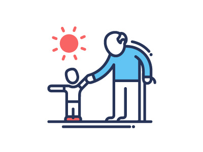 Grandpa & Grandson Icon