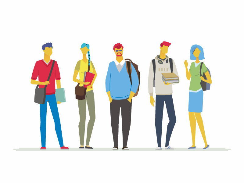 Download Students by Boyko on Dribbble