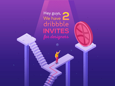 Two dribbble invites