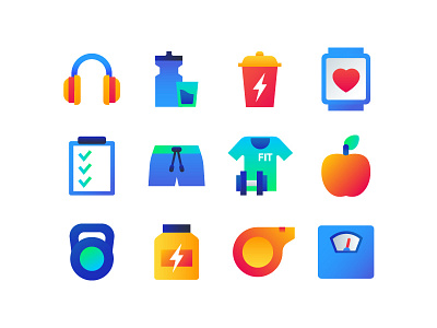 Fitness and healthy lifestyle icons design fitness flat health health care icon lifestyle set sport style vector