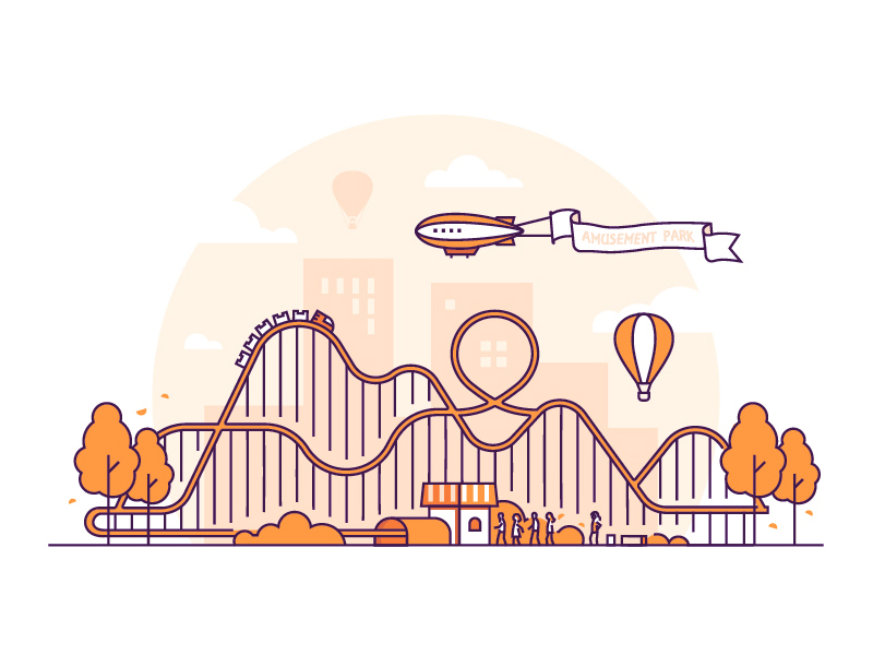 Amusement park by Boyko on Dribbble