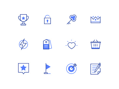 Business icons business design icon line outline safety shopping style