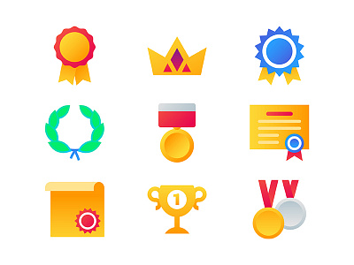 Bright icons collection by Boyko on Dribbble