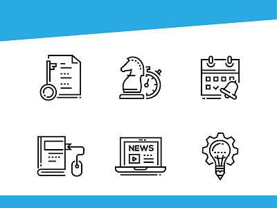 Business - line design style icons