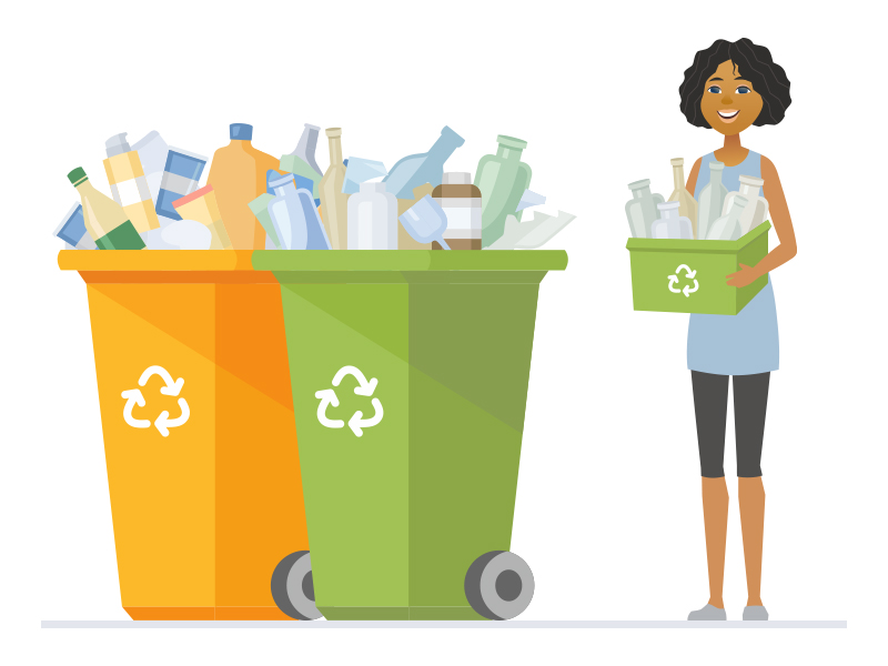 Recycling - cartoon character illustration by Boyko on Dribbble
