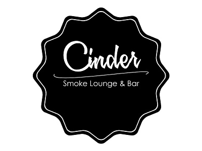Cinder bar cigar cinder logo lounge smoke