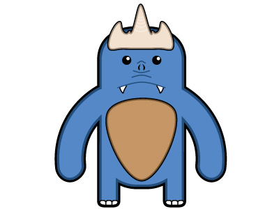 Krusk blue character monster sticker