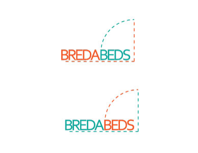 Bredabeds bed logo type typography