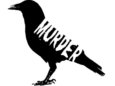 Murder crow halloween icon murder