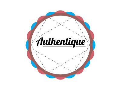 Authentique branding logo stamp