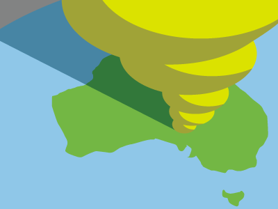 Australian Twister australia icon illustrator tornado twiter