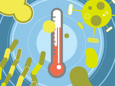 Climates Influence On Disease climate climate change disease flat illness illustrator sickness temperature