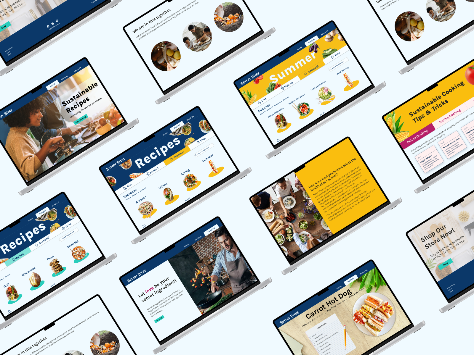 Desktop Design BetterBites by Hannah Hauan on Dribbble