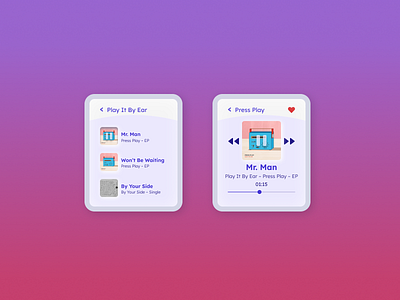 The Player | Daily UI Challenge 009 (Music Player)