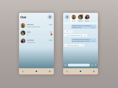 Shard Chat | Daily UI Challenge 013 (Direct Messaging) 013 app chat app daily ui dailyui dailyuichallenge direct messaging ui