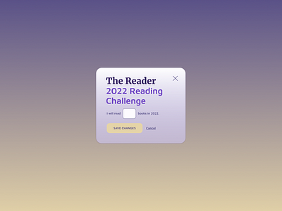 The Reader | Daily UI Challenge 016 (Pop-Up/Overlay) 016 daily ui dailyui dailyuichallenge overlay pop up the reader ui