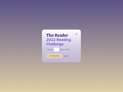 The Reader | Daily UI Challenge 016 (Pop-Up/Overlay)