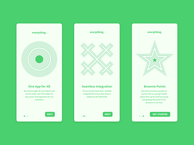 everything. | Daily UI Challenge 023 (Onboarding)