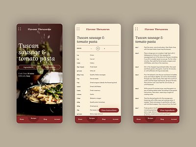 Flavour Thesaurus | Daily UI Challenge 040 (Recipe)