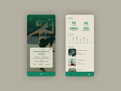 GoActive | Daily UI Challenge 041 (Workout Tracker) 041 daily ui daily ui 041 dailyui dailyui041 dailyuichallenge exercise exercise tracker tracker ui workout workout tracker yoga