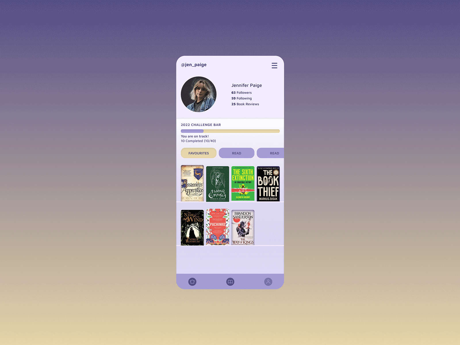 The Reader | Daily UI Challenge 044 (Favorites) 044 books daily ui daily ui 044 dailyui dailyui044 dailyuichallenge favorites favourites reader ui wishlist