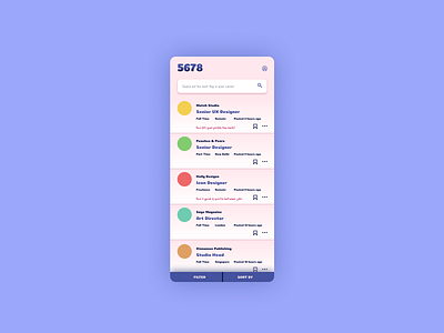 5678 | Daily UI Challenge 050 (Job Listing)