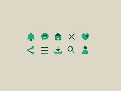 GoActive | Daily UI Challenge 055 (Icon Set) 055 55 daily ui daily ui 055 dailyui dailyui055 dailyuichallenge icon set icons ui