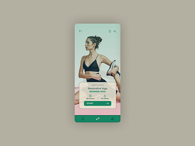 GoActive | Daily UI Challenge 062 (Workout of the Day) 062 daily ui daily ui 062 dailyui dailyui062 dailyuichallenge exercise exercise app ui workout workout app yoga