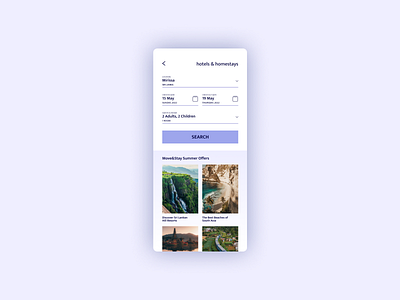 MoveStayDo | Daily UI Challenge 067 (Hotel Booking)