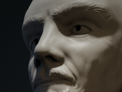 Blender For Dummies Sculpt 02 Small 3d blender bust head human male model portrait