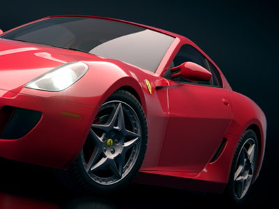 Ferrari 599 GTB Rendering 3d blender car ferrari render