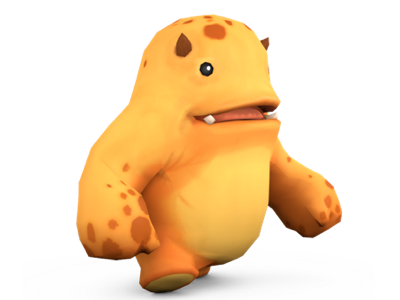 Melvin Monster from Eat Sheep 3d blender eat sheep ios monster