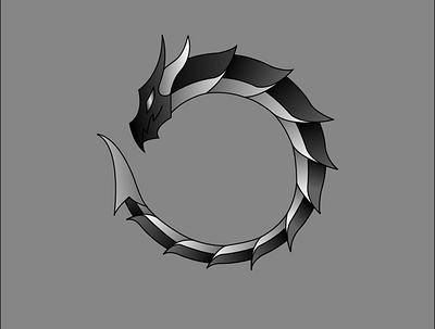 Dragon/Ouroboros Logo design dragon graphic design illustration logo vector