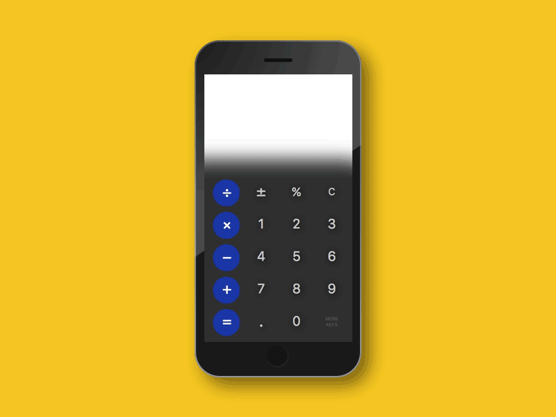 Daily UI :: 004 Calculator dailyui