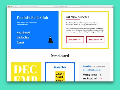 FeministBook.Club activism blog website