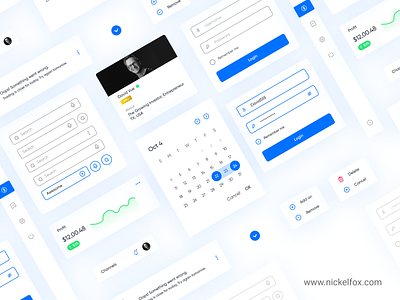 UI Component LIbrary Kit analytical bank app bank website banking component kit concept dashboard di fi financial flat design investment ui ui component ui kit ui library web design