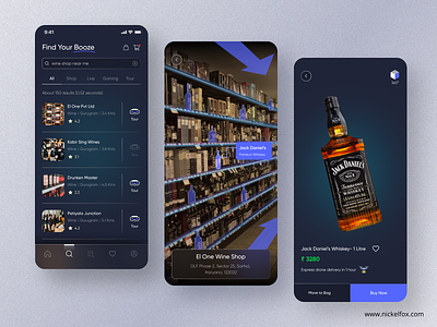 Liquor Delivery App- Virtual Reality UI