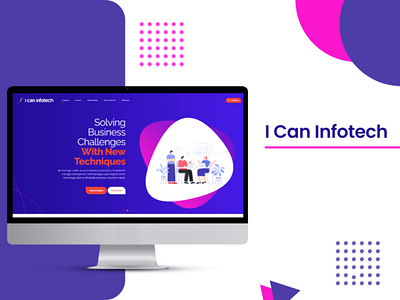 I Can Infotech website design branding graphic design ui