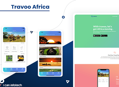 Mobile App Development for Travel Company | Travoo Africa app design app development application design canada design graphic design i can infotech mobile app mobile application travel app travel app design ui ui design uiux website design