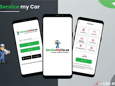 Service My Car App Design | Mobile App UI Design