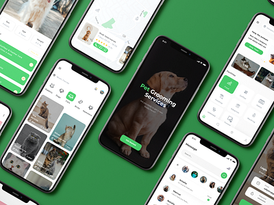 Pet Grooming Services Booking App Design | Mobile App UI Design app app design app development app ui design appdesign canada design i can infotech mobile app mobile application pet ui uiux web design website design