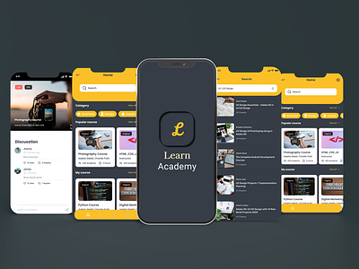 Learn Academy App Design | Top Academy App UI Design