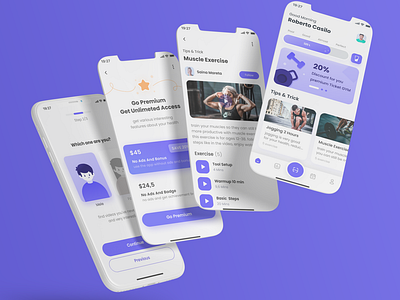 Fitness App UI Design | Mobile App Design