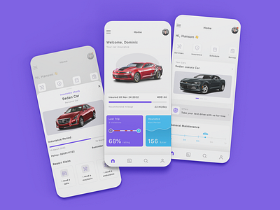 Car Insurance App UI Design | Vehicle Insurance App