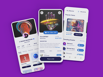 NFT Mobile App UI Design | Best Mobile Application UI Design