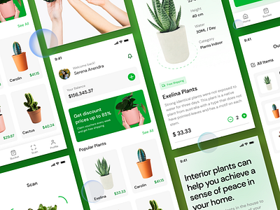 The Plant House App UI Design | Plant Care App UI Design