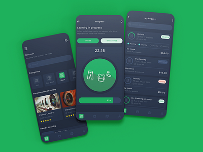 Laundry App UI Design | App UI Design