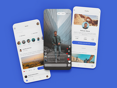 Subscription-Based Social Media App UI Design | App UI Design